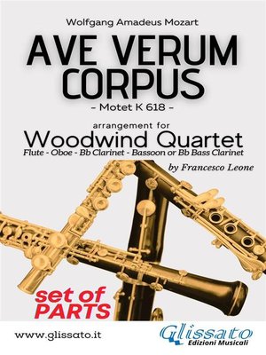 cover image of Ave Verum--Woodwind Quartet (parts)
